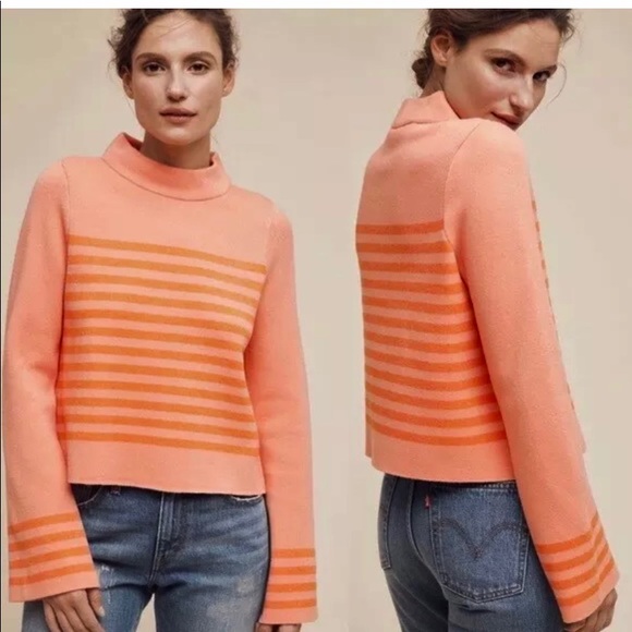Anthropologie Sweaters - Anthropologie Moth Structured Striped Sweater